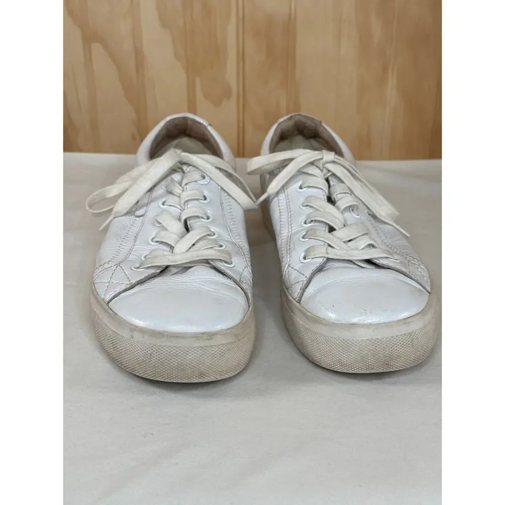 Taos white leather sneakers women’s size 9.5